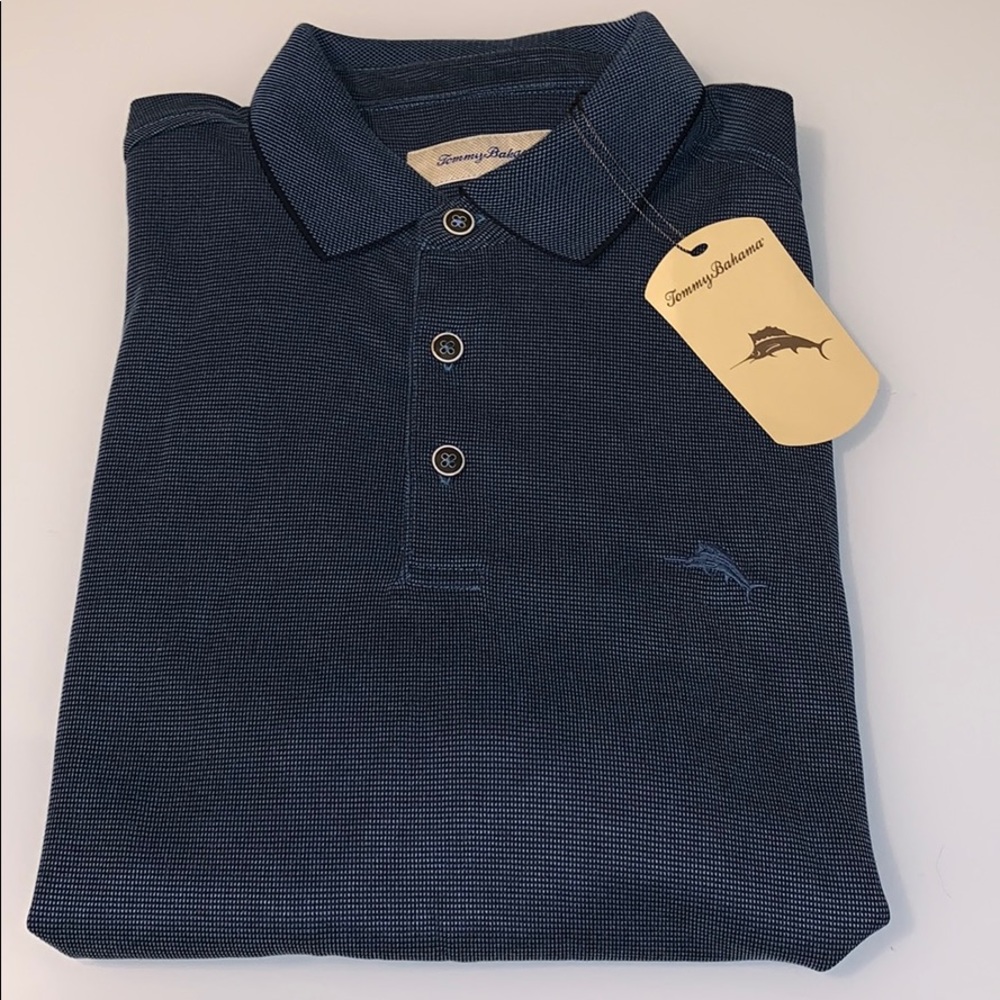 NWT Tommy Bahama, Dark Sea, Short sleeved shirt.
